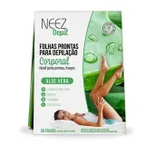 12407 - Folhas para Depilacao Corporal Aloe Vera com 20 Unidades Neez